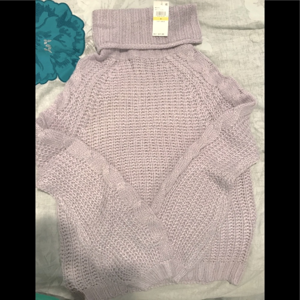 Cozy sweater turtle neck pretty light.,